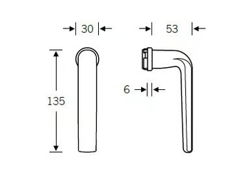 FSB 34 1267 - DK powder coated aluminium window handle by FSB - view 3
