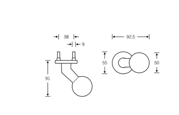 FSB 23 0846 - Door knob by FSB - view 3