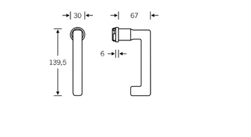 FSB 34 1232 7 - Aluminium window handle by FSB - view 3