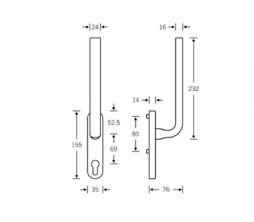 FSB 34 1242 011 - Door handle by FSB - view 3
