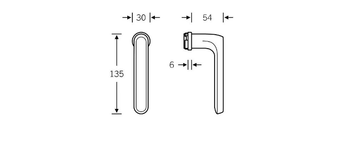 FSB 34 1246 7 - Aluminium window handle by FSB - view 3