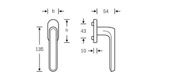 FSB 34 1246 - Aluminium window handle by FSB - view 3