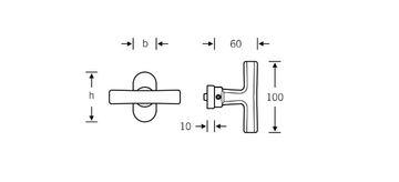 FSB 34 3454 - Stainless steel window handle by FSB - view 3