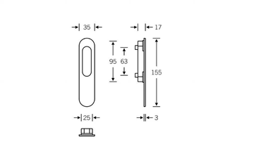 FSB 42 4215 - LES COULEURS® LE CORBUSIER - Recessed door handle by FSB - view 3