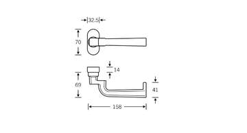 FSB 06 1255 - Stainless steel door handle by FSB - view 3