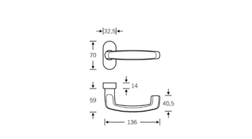 FSB 09 1159 - Stainless steel door handle by FSB - view 3