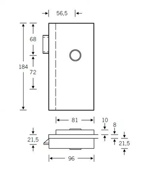 FSB 13 4220 - Powder coated aluminium glass door handle by FSB - view 3