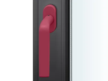 FSB 34 1267 - Powder coated aluminium window handle on rose by FSB - view 2