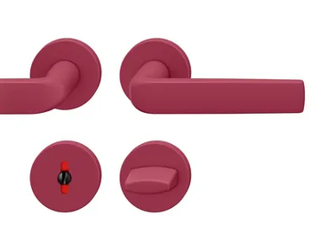 FSB 12 1267 - Powder coated aluminium door handle on rose by FSB - view 2