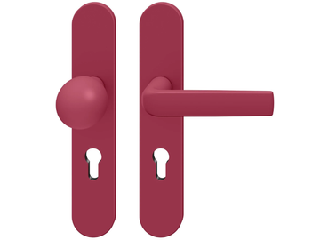 FSB 12 1267 - Powder coated aluminium door handle on back plate by FSB - view 3