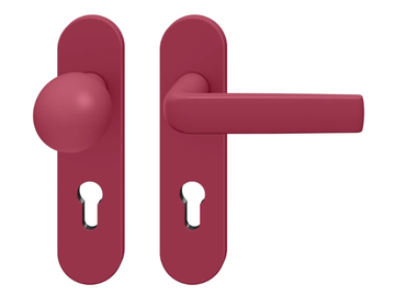 FSB 12 1267 - Powder coated aluminium door handle on back plate by FSB - view 2