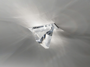 TRIPLA - LED crystal ceiling lamp by Fabbian - view 2