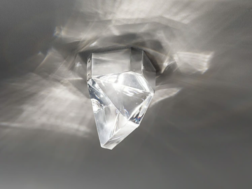 TRIPLA - LED crystal ceiling lamp by Fabbian - view 2