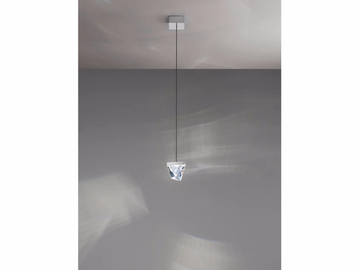 TRIPLA - LED crystal pendant lamp by Fabbian - view 2