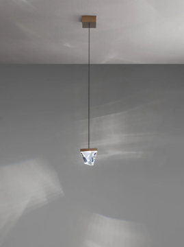 TRIPLA - LED crystal pendant lamp by Fabbian - view 3