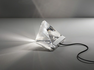 TRIPLA - LED crystal table lamp by Fabbian - view 2