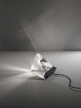 TRIPLA - LED crystal table lamp by Fabbian - view 3