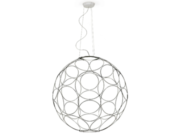 GIRO - LED steel pendant lamp by Fabbian - view 3