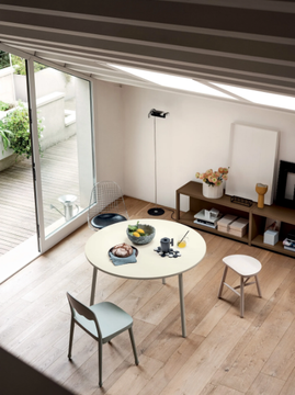HUG - Round metal table by Fantin - view 3