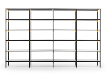 UNO - Open double-sided metal shelving unit by Fantin - view 3