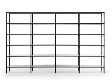 UNO - Open double-sided metal shelving unit by Fantin - view 2