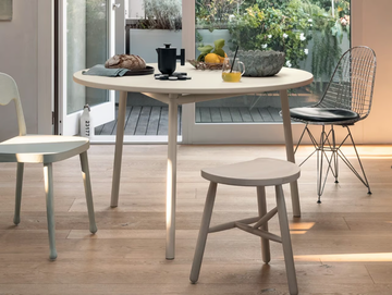 HUG - Round metal table by Fantin - view 2
