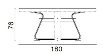 ANTIMO - Square tanned leather dining table by Fasem - view 3