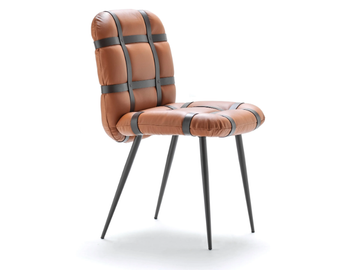 AVION - Upholstered leather chair by Fasem - view 2