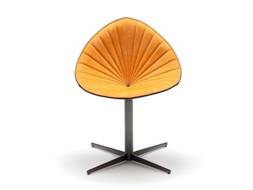 FIORILE PLISSÉ - With 4-spoke base leather chair by Fasem - view 2