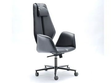 FOSCA BIG TALL - Height-adjustable swivel leather executive chair by Fasem - view 2