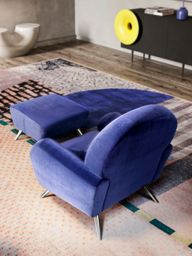 CLAIR - Fabric armchair with armrests by Felis - view 3