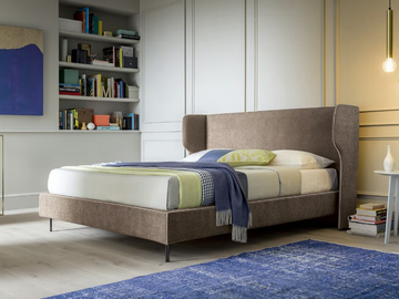 SPENCER - Contemporary style upholstered fabric storage bed with upholstered headboard by Felis - view 2