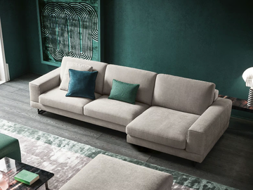 ANGEL - Fabric sofa with chaise longue by Felis - view 2