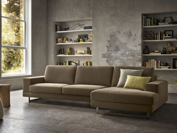 ANGEL - Fabric sofa with chaise longue by Felis - view 3