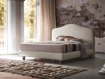 DAMIAN - Classic style fabric double bed by Felis - view 2