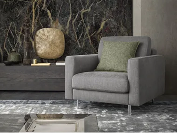 KENDAL - Fabric armchair with armrests by Felis - view 2
