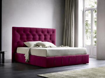 HAMILTON - Fabric double bed with upholstered headboard by Felis - view 3