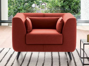 NEMO - Fabric armchair with armrests by Felis - view 2