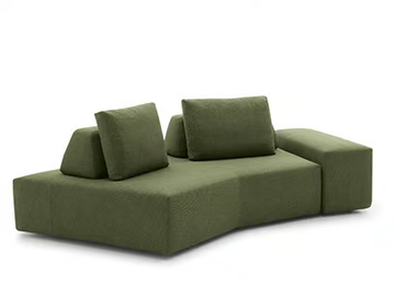 PLATFORM - Sectional curved fabric sofa by Felis - view 3