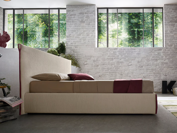 TIM - Fabric double bed by Felis - view 3