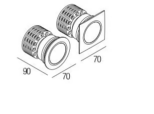 DIG 10 - LED walkover light steplight by Flexalighting - view 3
