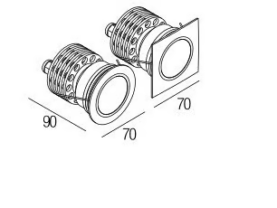 FLY 724 - Recessed LED spotlight by Flexalighting - view 3