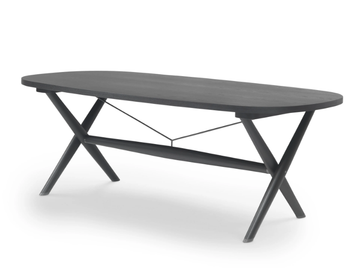BOMA - Oval wooden dining table by Flexform - view 2