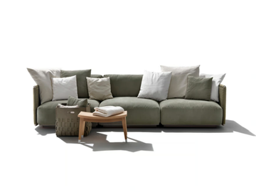 EDDY OUTDOOR - 3 seater sectional fabric garden sofa by Flexform - view 2