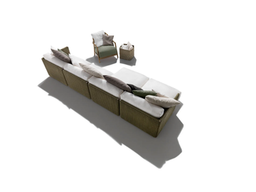 EDDY OUTDOOR - 4 seater sectional fabric garden sofa by Flexform - view 3