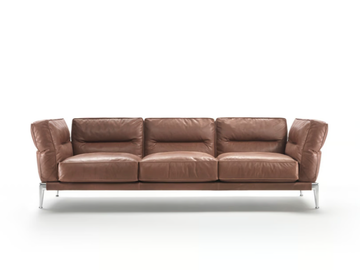 ADDA - Sectional leather sofa by Flexform - view 2