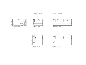 BARRET - Sofa by Flexform - view 3