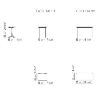 CESTONE - Rectangular side table by Flexform - view 3