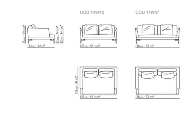 FEEL GOOD LARGE - FEEL GOOD TEN LARGE - 2 seater fabric sofa with removable cover by Flexform - view 3