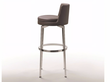 FEEL GOOD - High upholstered leather stool by Flexform - view 3
